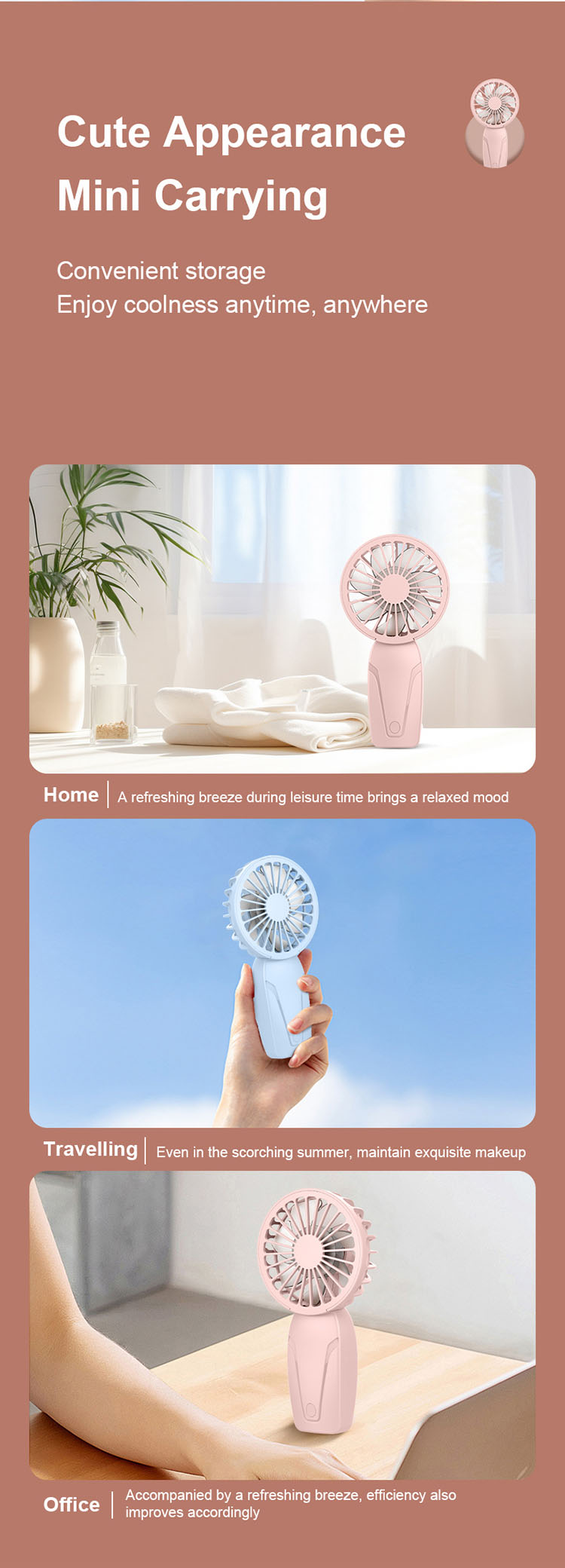 Small Pocket Fan, Small Fan K6, Pocket Fan K6, Rechargeable Fans, Mini Fan K6, K6 Portable Fan